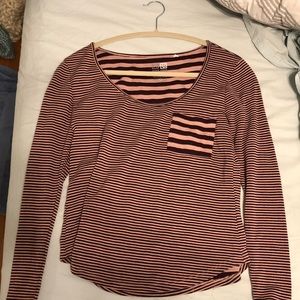 long sleeve striped shirt